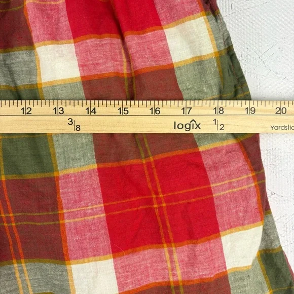 Vintage Vis a Vis Plaid Halter Top and Shorts Set Large Designer - Picture 9 of 11